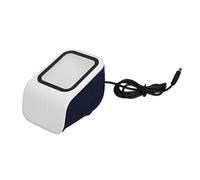 2D Barcode Scanner Desktop Barcode Reader Automatic USB Wired Bar Code Reader with Voice Announcement QR Code Scanner