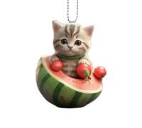 2D Car Pendant Hanging Ornament With Chain Realistic Mirror Interior Shaped Decor A7X2 Rearview Car Accessories Hangi Animal
