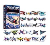 2D Christmas American Military Aircraft Advent Calendar 2026 Mini Ornaments (Aircraft model-C)