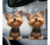 2D Cute Cartoon Dog Car Pendant Keychain - Multifunction Keychain & Backpack Decor Valentine's Christmas Gift for Friends