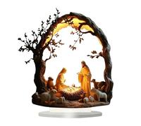 2D Decoration Desktop Atmosphere Acrylic Ornament Decoration Big Christmas Ornament (One Size)