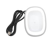 2D Desktop Barcode Scanner Automatic Sensing Hands Voice Broadcast USB QR Code Reader for Supermarket Library ABS Material 1.35m Cable