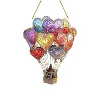 2d Flat Acrylic Hot Air Balloon Light,Hanging Garden Ornaments,Hot Air Balloon Decoration,Hot Air Balloon Solar Garden Light,2d Hot Air Balloon Decoration,Window Decorations,Sun Catchers for Windows
