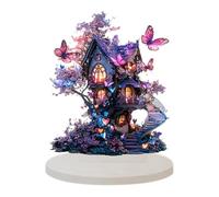 2D Flat Butterfly Houses | Desk Table Centerpiece Waterproof Christmas Decorative for Children