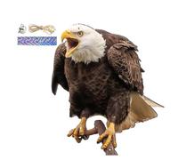 2D Flat Owl Decoy 30.5x14.4cm Hanging Bird Scarer PP Reflective Bell Outdoor Hanging Decoration For Yard Garden Orchard Balcony Patio Farm pestss control