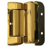 2D Hinge for Composite Doors 100 x 20mm Adjustable Replacement Door Hinge for Secure Residential and Commercial Installations (Polished Gold)