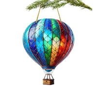 2D Hot Air Balloon Decoration, Hot Air Balloon Decorations, 15.5 * 20cm, With Lanyard,high Translucent Acrylic,smooth And Wear-resistant And Not Easy To Fade