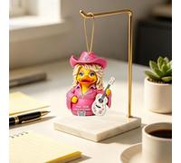 2D Parton Memorial Duck, Dolly Memorial Duck Acrylic Hanging, #A | Adding a Charming Music Tribute accent for Christmas Tree
