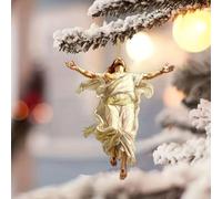 2D Retro Jesus Car Hanging Decor,Faith Gifts for Christian,2D Acrylic Christmas Tree Hanging Ornaments,Christmas Religious Accessories,Jesus Religious Keepsake Gifts for Truck Driver
