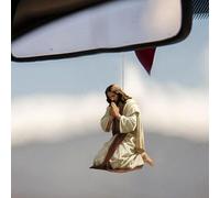 2D Retro Jesus Car Hanging Decor,Faith Gifts for Christian,2D Acrylic Christmas Tree Hanging Ornaments,Christmas Religious Accessories,Jesus Religious Keepsake Gifts for Truck Driver