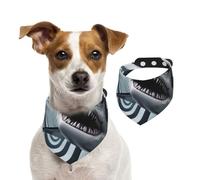 2D Shark Pet Scarf Dog Bandanas Spring Summer Soft Cotton Puppy Scarfs Adjustable Accessories for Small Medium Large Girl Boy Pup Small