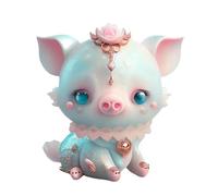 2D The Twelve Animals of the Chinese Zodiac Destiny Buddha Acrylic Flat Christmas Pendant Car Rearview Pendant Saint (Pig, One Size)