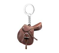 2D Western Horse Saddle Keyring Saddle Acrylic Car Pendant Key Ring Hanging Saddle Key Ring Acrylic Cowboy Horse Saddle Car Key Ring Men Women Flat, a, Siehe Beschreibung