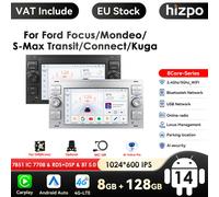 2din Android 14 Car Radio for Ford Mondeo S-max Focus C-MAX Galaxy Fiesta Transit Fusion Connect Kuga Multimedia Navigation GPS P1(1G 32G)G AI