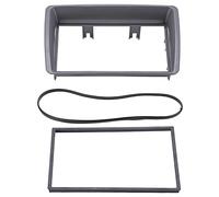 2Din Car Stereo Radio Fascia, Center Control CD Dash Panel Frame Replacement for FIAT Panda 2003-2012, ABS Material Navigation Trim with Sealing Ring, Stylish and Durable Design