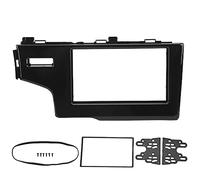 2DIN Car Stereo Radio Fascia Central Control Audio Navigation Panel Replacement for Fit Jazz LHD UV Black 2013 2015 ABS Material Perfect Match Original Car