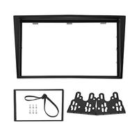 2Din Center Control Audio Fascia Navigation Frame Fit for Opel Vectra Astra Zafira 2006 On in Silver Gray ABS Material Simple Installation Fit with Original Car (Black)