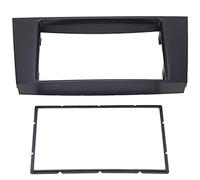 2Din Center Control CD Audio Dash Panel Surround Replacement Mercedes CLSclass C219 20012009 Elegant Navigation Frame ABS Black