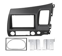 2Din Radio Fascia Frame for 20062011 RHD, Grey Stereo Dashboard Panel with Inner Trim