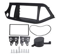 2Din Radio Stereo Fascia Frame, Replacement for Kia Picanto Morning 2011, Dash CD Panel Trim Decor, ABS Material with Seamless Fitment, Includes Mounting Tools and Screws for Easy