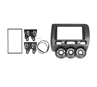 2Din Stereo Radio Fascia, DVD o GPS Navigation Panel Frame Trim Cover Decoration Car Accessory Replacement replacement for Fit/Jazz 2002 2008 Manual AC RHD