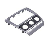 2Din Stereo Radio Fascia Panel Frame Trim, Double Din Radio Frame Dash, Replacement for 2010-2013, ABS Material Silver Black Frame, Easy Installation No Modification Need