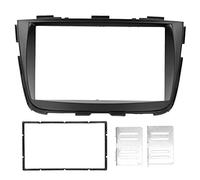 2Din Stereo Radio Fascia with Inner Frame, Navigation Panel Trim for Sorento 2013, ABS Dash Bezel Kit Compatible with DVD Audio System