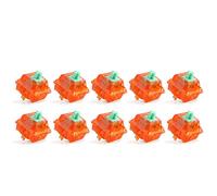 2Duck EQUALZ Tangerine V2 Switch 5Pin 67g / 62g Linear RGB MX Stem Orange Switch For Custom Mechanical Gaming Keyboard (Color : 62g, Size : 10PCS)
