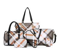 2E-youth Designer Purses and Handbags for Women Satchel Shoulder Bag Tote Top Handle Bag, 2c-gezi6-brown, L