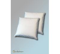 2er Set 80 X 80 CM Pillows Feather Pillow 100%White Goose Feathers 1000 G White