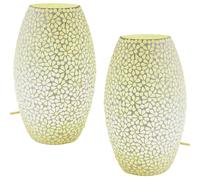 2er Set Boho Deco Table Lamp Bedside Lamp Made of Glass Mosaic Tiaga -1