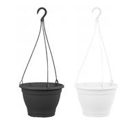 2er Set Hanging Basket Flowerpot Plastic Hanging Flower Pot Hanging Pot