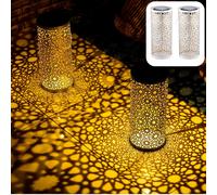 2er Set Middle Eastern Solar Lantern Solar Lamp Garden Decoration
