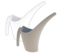 2er Set Watering Can Plastic 1,8L White Brown House Plants Flowers Gießbrause