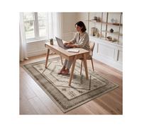 (2ft 7in x 5ft (80x150cm), Radiant) Cashmere Traditional Rug Soft Classic Patterned Area Rug for Living Room Bedroom Hallway