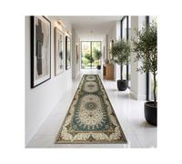 (2ft 7in x 9ft 10in (80x300cm), Willow) Cashmere Traditional Rug Soft Classic Patterned Area Rug for Living Room Bedroom Hallway