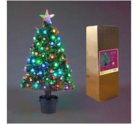 (2Ft) Diamonds Fibre Optic Christmas Tree LED Pre-Lit