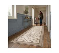 (2ft x 7ft 3in (60x220cm), Radiant) Cashmere Traditional Rug Soft Classic Patterned Area Rug for Living Room Bedroom Hallway