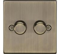 2G 2-way 10-200W (5-150W LED) Intelligent dimmer - Antique Brass