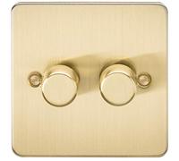 2G 2-way 10-200W (5-150W LED) Intelligent dimmer - Brushed Brass