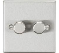 2G 2-way 10-200W (5-150W LED) Intelligent dimmer - Brushed Chrome
