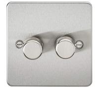 2G 2-way 10-200W (5-150W LED) Intelligent dimmer - Brushed Chrome