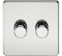 2G 2-way 10-200W (5-150W LED) Intelligent dimmer - Polished Chrome
