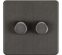 2G 2-way 10-200W (5-150W LED) Intelligent dimmer - Smoked Bronze