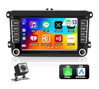 2G+32G Android 13 Car Radio for VW Passat Jetta Tiguan Golf MK5 MK6 T5 EOS Polo with Wireless Carplay Android Auto, 7 Inch Touch Screen Car Stereo with Bluetooth GPS FM RDS EQ SWC