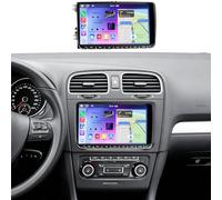 2G+32G Android 13 Car Stereo for VW Golf 6 2008-2013 9 Inch Touchscreen | Double Din Car Radio w/Wireless Carplay Android Auto Bluetooth GPS WIFI FM RDS Mirror Link Split Screen SWC Backup Camera