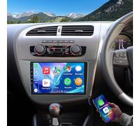 2G+32G Android Car Stereo for Seat Leon MK2 2005-2013 with Wireless Carplay Android Auto, 9 Inch IPS Touch Screen 2 Din Car Radio Receiver w/Bluetooth GPS Navi Wifi AHD FM BT SWC AHD Backup Camera