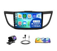 2G+32G Ysimee Android 13 Car Radio for Honda CRV 2012-2016 with Wireless Carplay Android Auto, 2 din 10” Touch Screen Car Radio with Bluetooth Sat Navi WIFI FM RDS+1080P Backup Camera