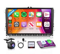 2G 64G 9 Inch Android Car Radio for VW Passat Jetta Tiguan Golf MK5 MK6 T5 EOS Polo CarPlay Android Auto, Rimoody Touch Screen Car Stereo GPS Navigation Bluetooth FM RDS EQ SWC Backup Camera