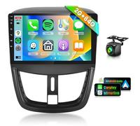 2G+64G Android 13 Car Radio for Peugeot 207 2006-2015, Podofo 9" HD IPS Touch Screen Car Stereo with DSP/32EQ Wireless Carplay Android Auto SWC Bluetooth 26UIs + AHD Backup Camera